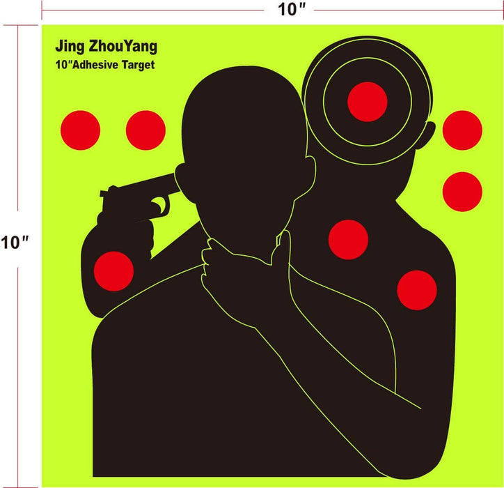 Reusable Adhesive Shooting Targets Bulk Value Pack, 10 x 10 inch