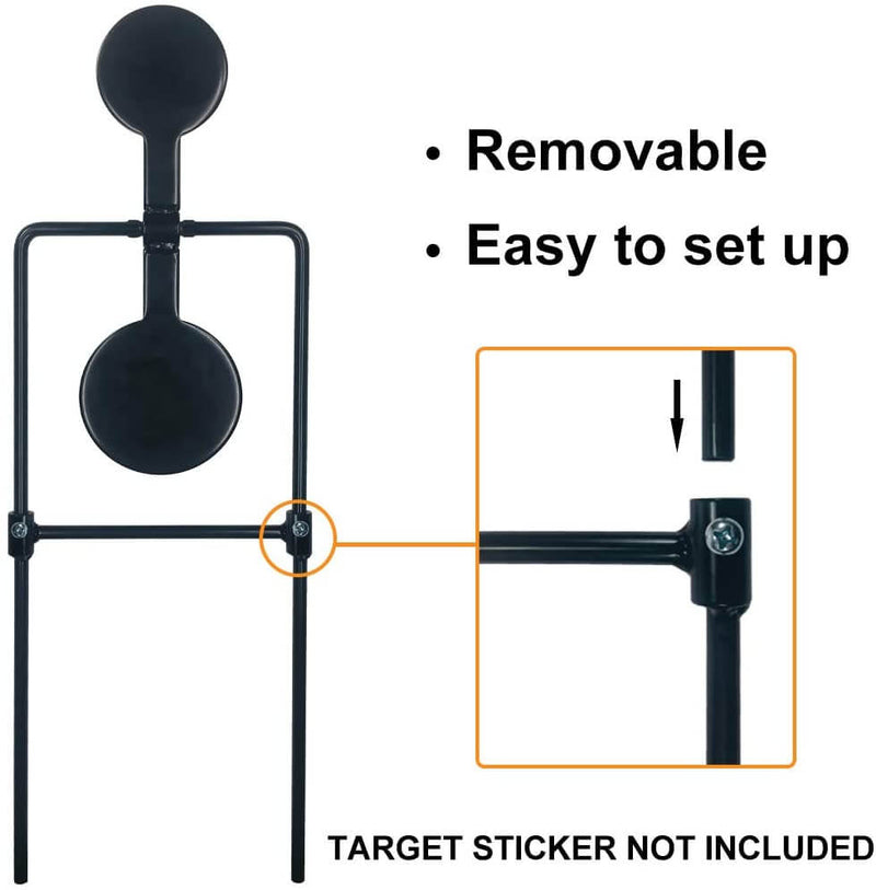 Double Shot Target Double Spinner Shooting Targets — Targets Unlimited
