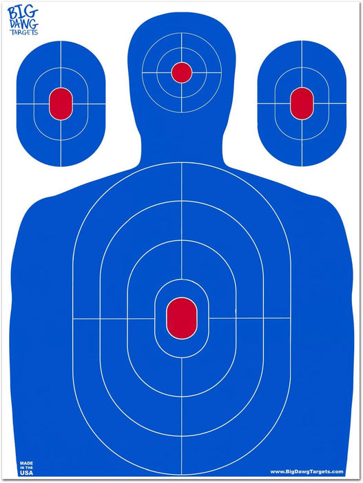 18 X 24 Inch Blue Silhouette Reactive Splatter Target (10pack)