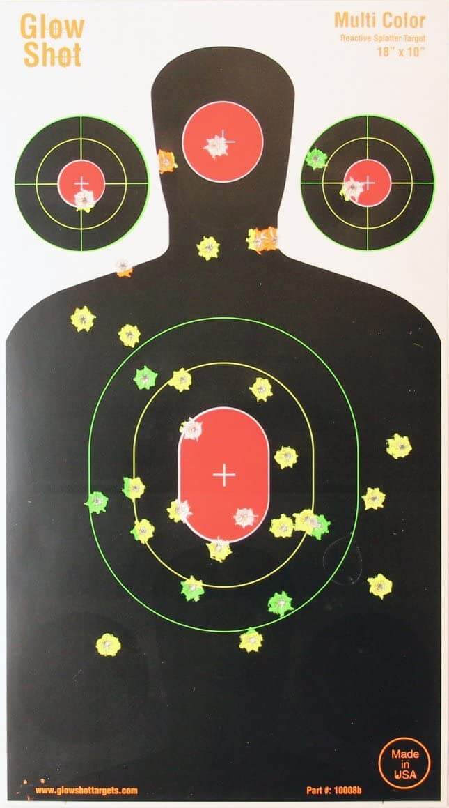 Multi-Color -GlowShot Silhouette Targets — Targets Unlimited