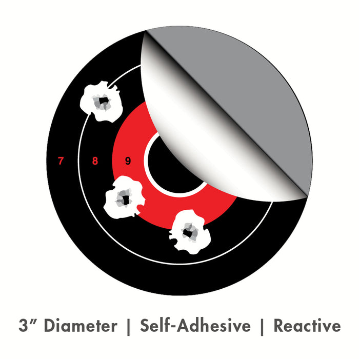 HALO Stick-Um-Up 3" Adhesive Reactive Targets | Re-Close Container (100 pack)