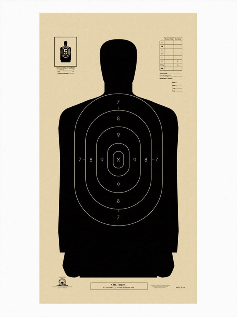 12" x 22" B-29 Police Silhouette Target