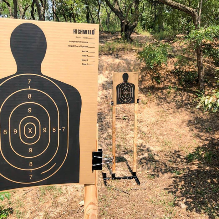 Adjustable Target Stand Base for Paper Shooting Targets