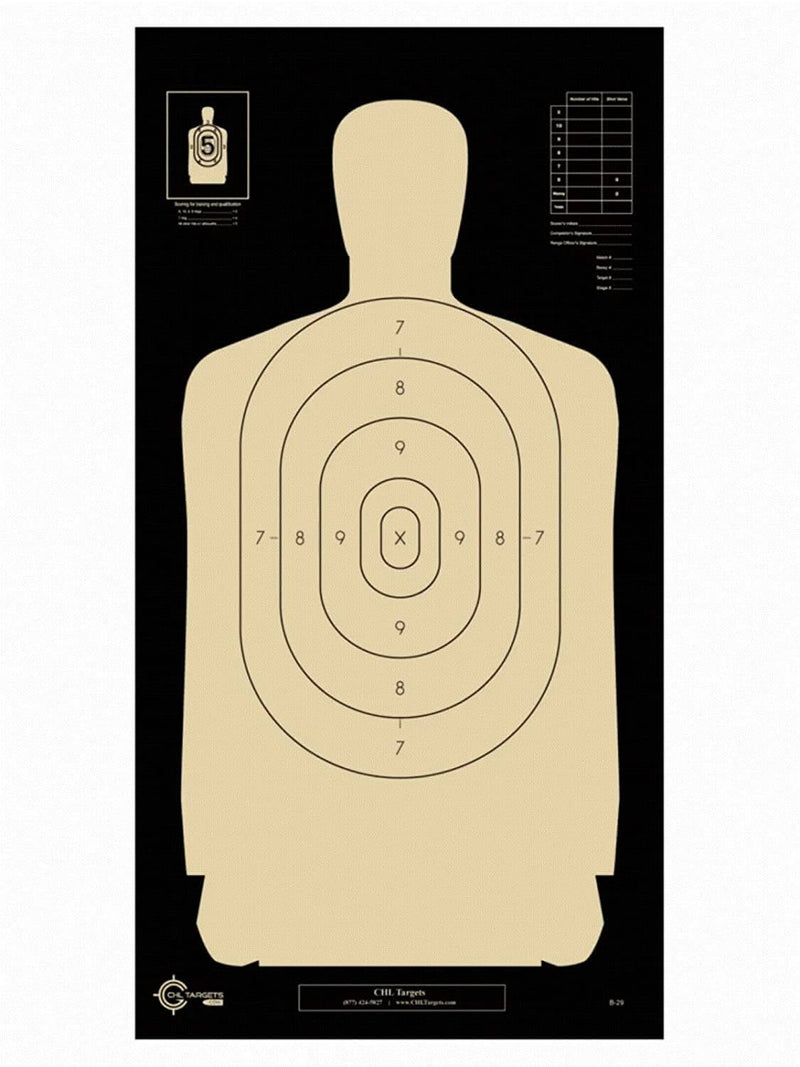 12" x 22" B-29 Police Silhouette Target