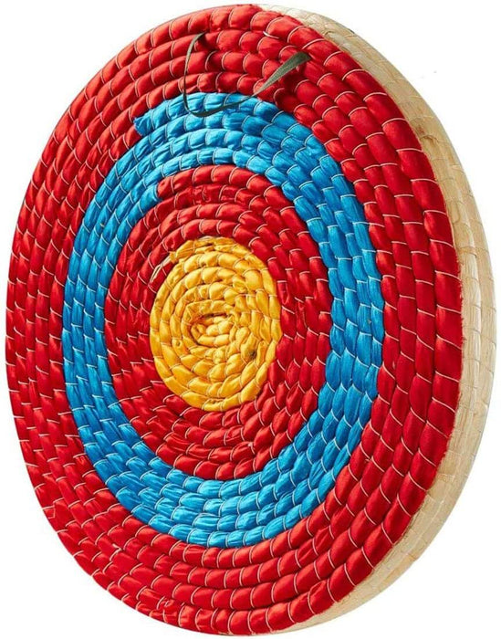 Traditional Solid Straw Archery Target, 3 Layers 19.5 x 2.2inches