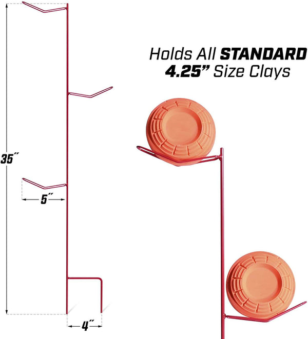 Outdoors Tri-Tower Steel Clay Pigeon Holder