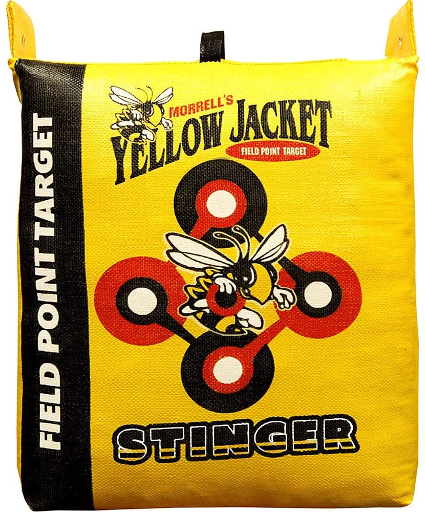 Yellow Jacket 19 Pound Portable Stinger Adult Field Point Archery Bag Target with 2 Shooting Sides