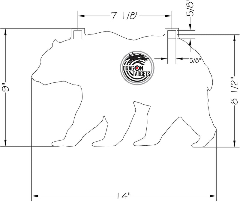 3/8" thick Animal Shapes AR500 Steel Targets