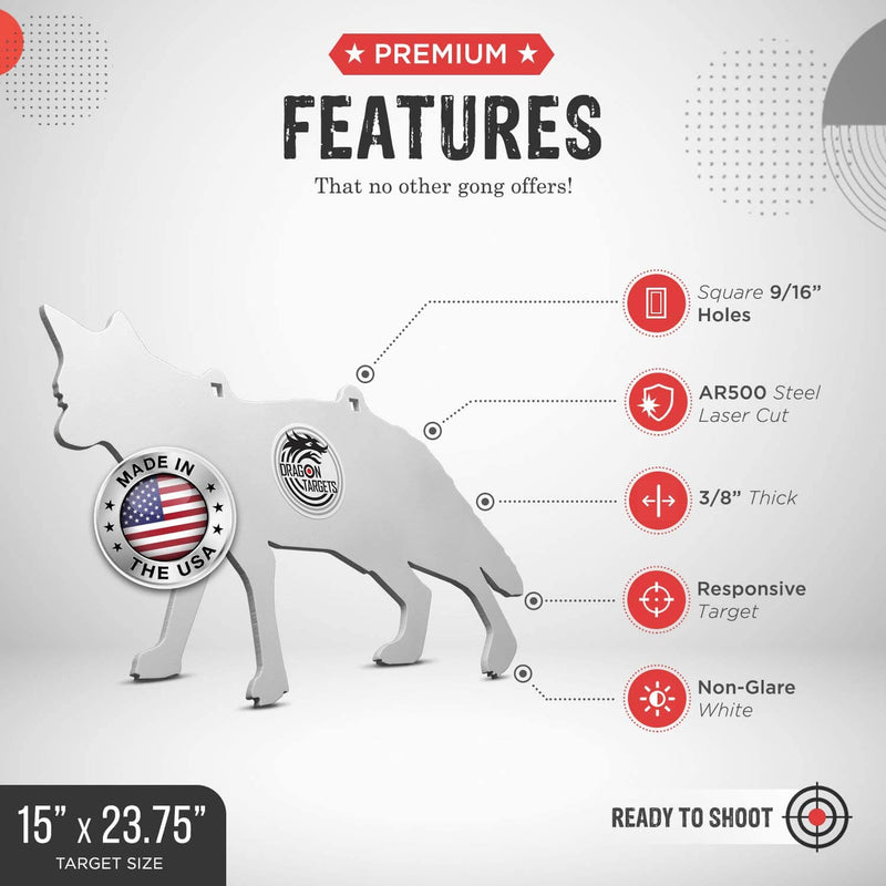 3/8" thick Animal Shapes AR500 Steel Targets