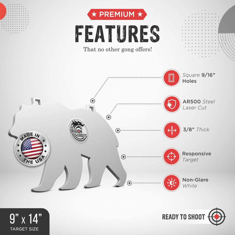 3/8" thick Animal Shapes AR500 Steel Targets