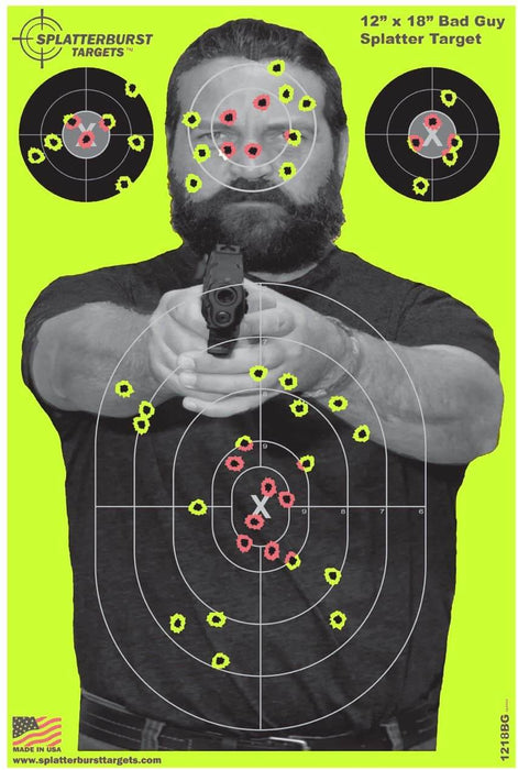 Bad Guy Shooting Target 12 x18 inch