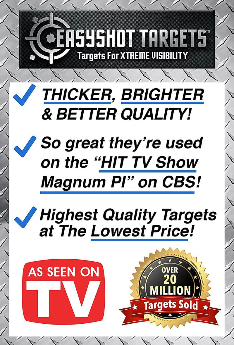 Heavy-Duty Fluorescent Silhouette Paper Sheets Targets