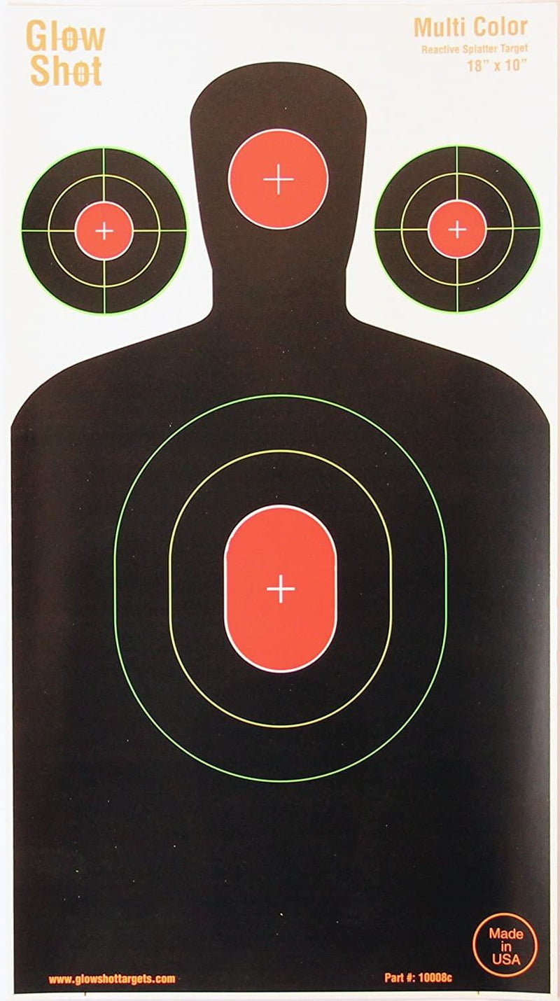 Led Bullets Target Multi-Color -GlowShot Silhouette Targets — Targets Unlimited