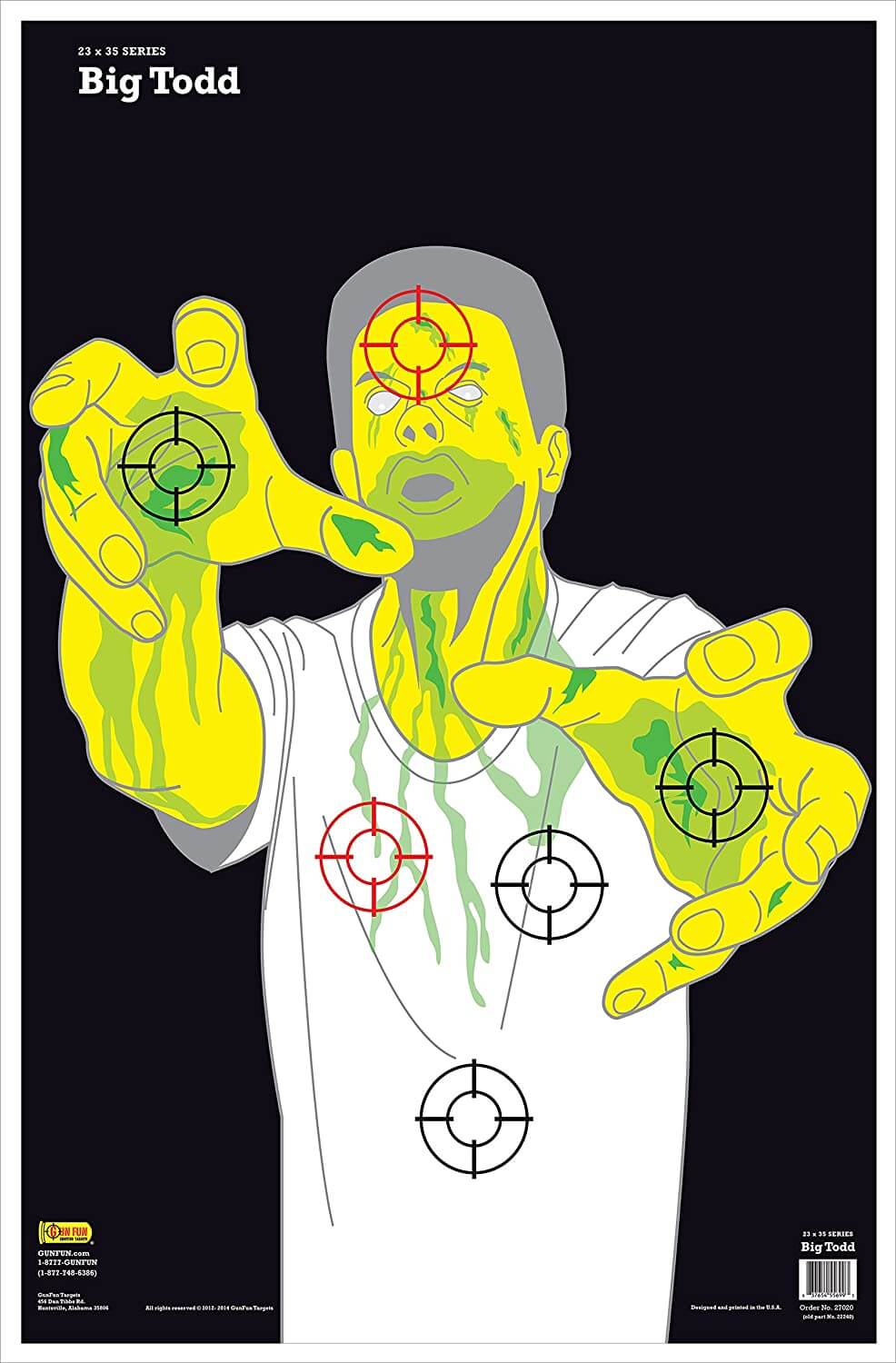 Zombie Target 6 Pack 23x35