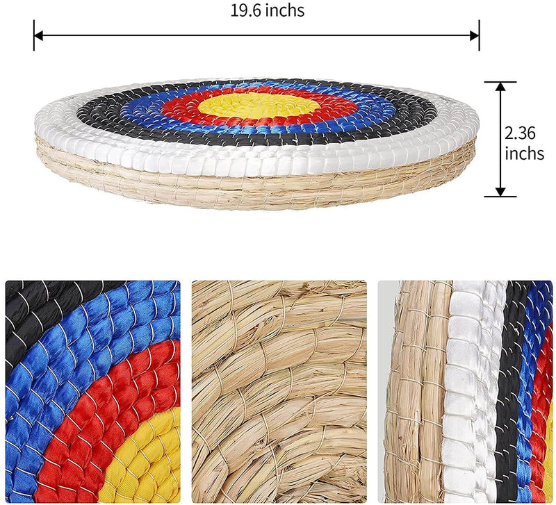 Traditional Archery Target 3 Layers 20 inchs Solid Straw Target Hand-Made Arrow Target