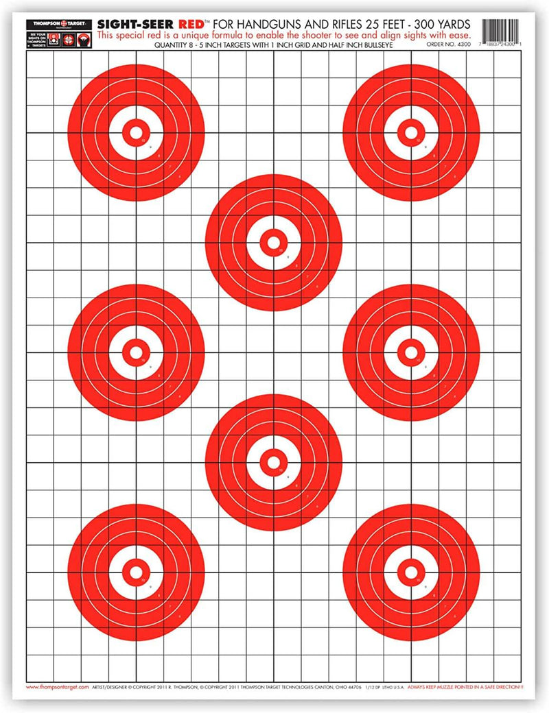 Paper Gun Range Shooting Targets 19x25 Inch