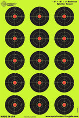 3 inch Adhesive Reactive Targets Shots Burst Bright Fluorescent Yellow Targets — image 1