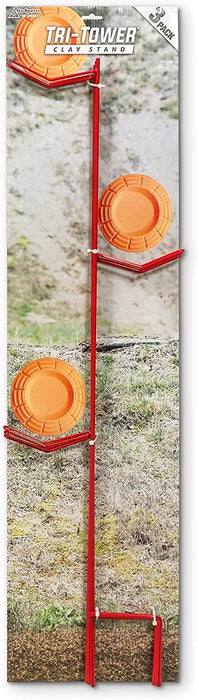 Outdoors Tri-Tower Steel Clay Pigeon Holder
