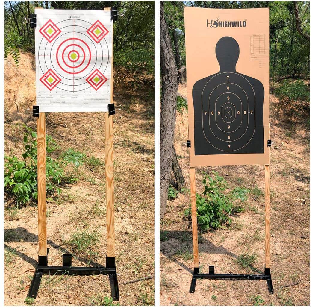 Adjustable Target Stand Base for Paper Shooting Targets (2pk)