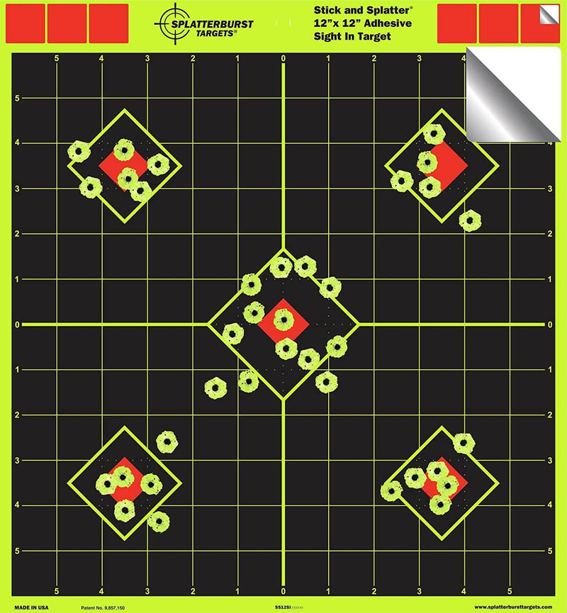 12 x 12" Self Adhesive Shooting Targets