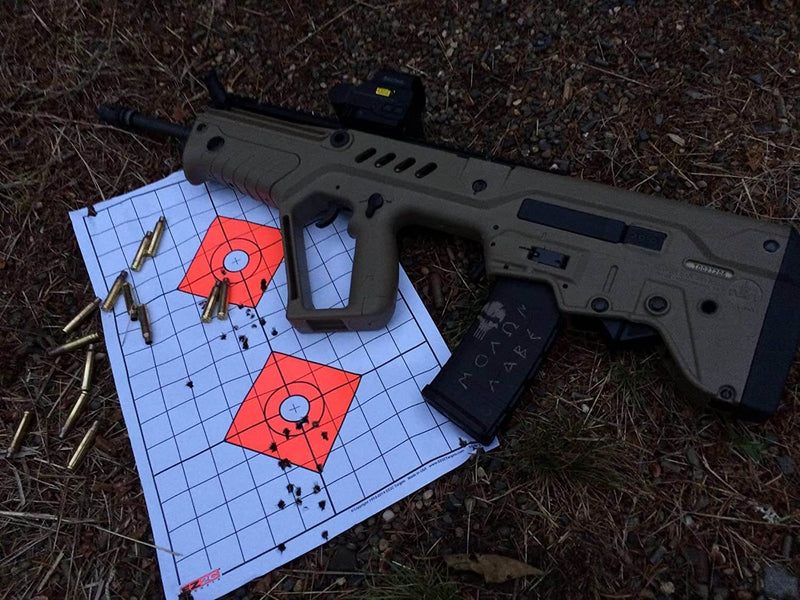 High Visibility Rifle Sight in Target with 1" Grids (25 Packs)