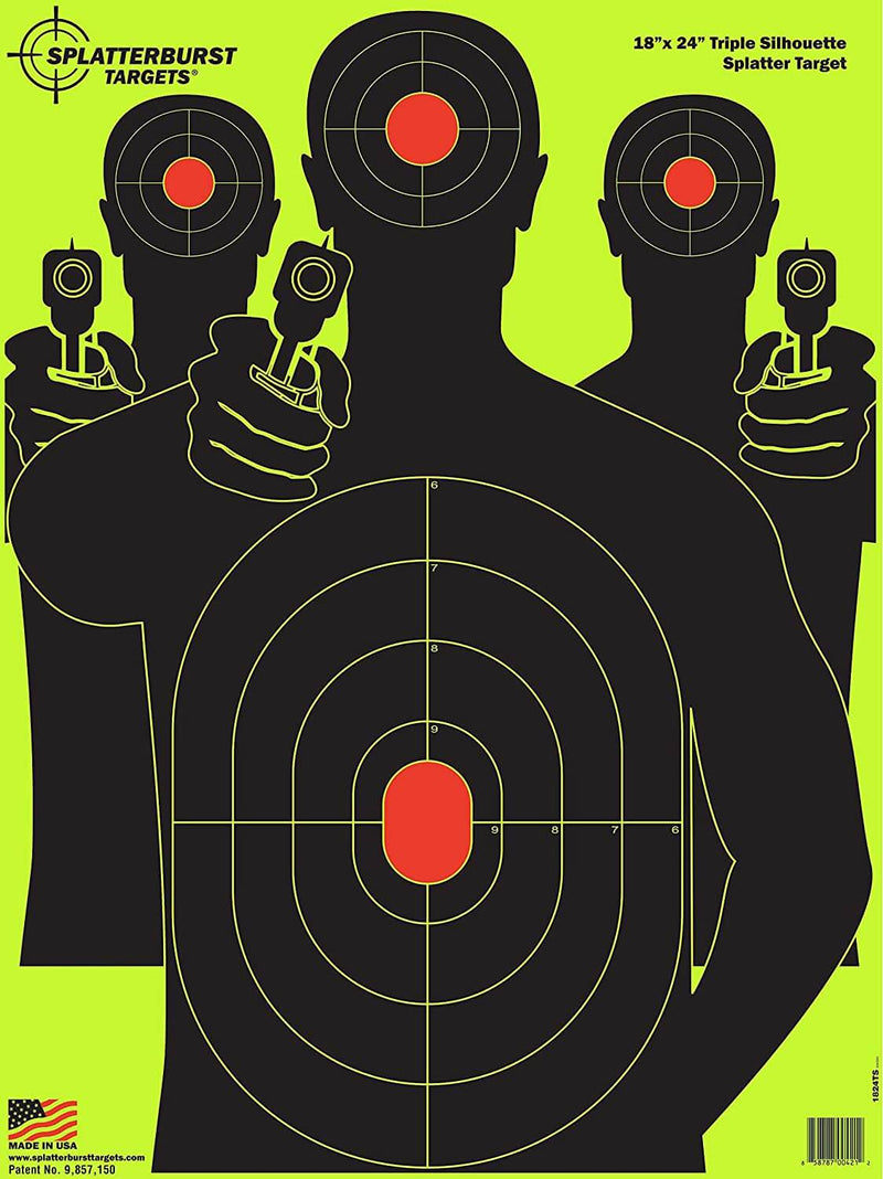 Triple Silhouette 18"x24" Shooting Target