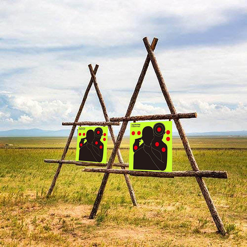 Reusable Adhesive Shooting Targets Bulk Value Pack, 10 x 10 inch