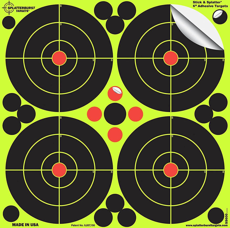 Splat Target 6 inch Adhesive Stick & Splatter Shooting Targets — Targets Unlimited
