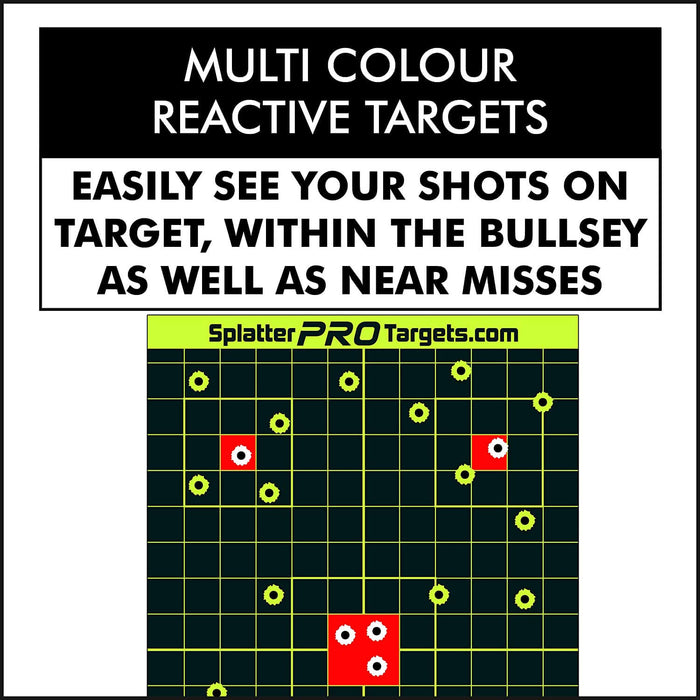 Shots Burst with a Bright Splatter Upon Impact