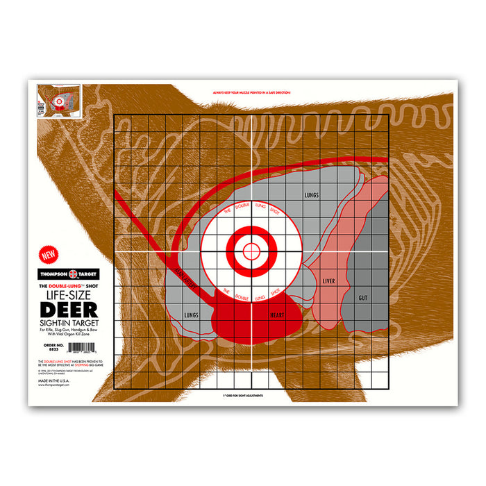 Life-Size Deer Sight-In 19"x25" Targets