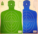 23" x 35" B-27 Silhouettes, Bright Green and Blue Package — image 2