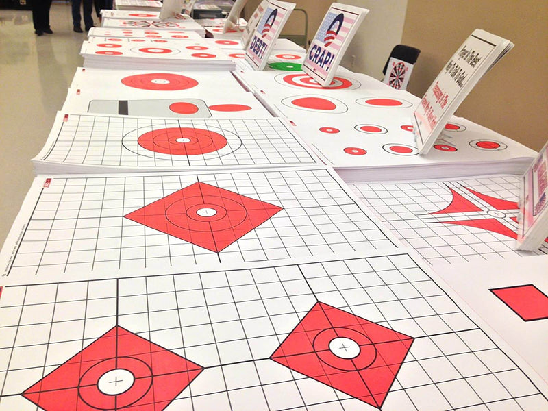 High Visibility Rifle Sight in Target with 1" Grids (25 Packs)