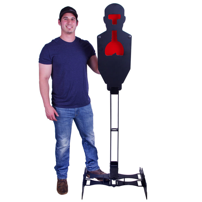 AR500 Human Harmonic & Signature Stand Black and Red