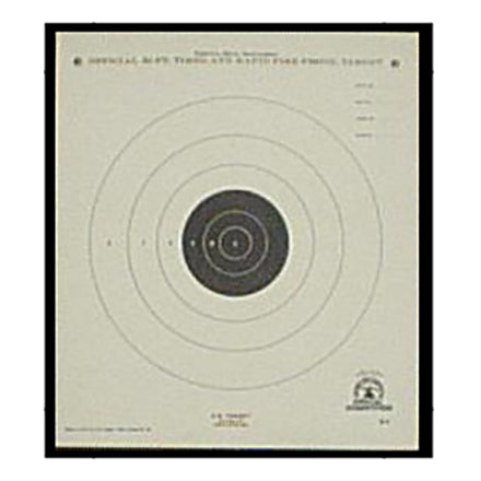 B-3 Official NRA Target - 50ft Timed & Rapid Fire Pistol Shooting | 10.5"x12"