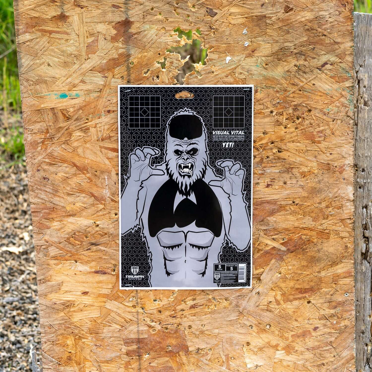 Visual Vital, Yeti Splatter Target - 5PK
