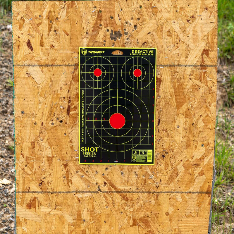 Shot Seeker with 3 Asst Size Reactive Adhesive Bullseyes - 5PK