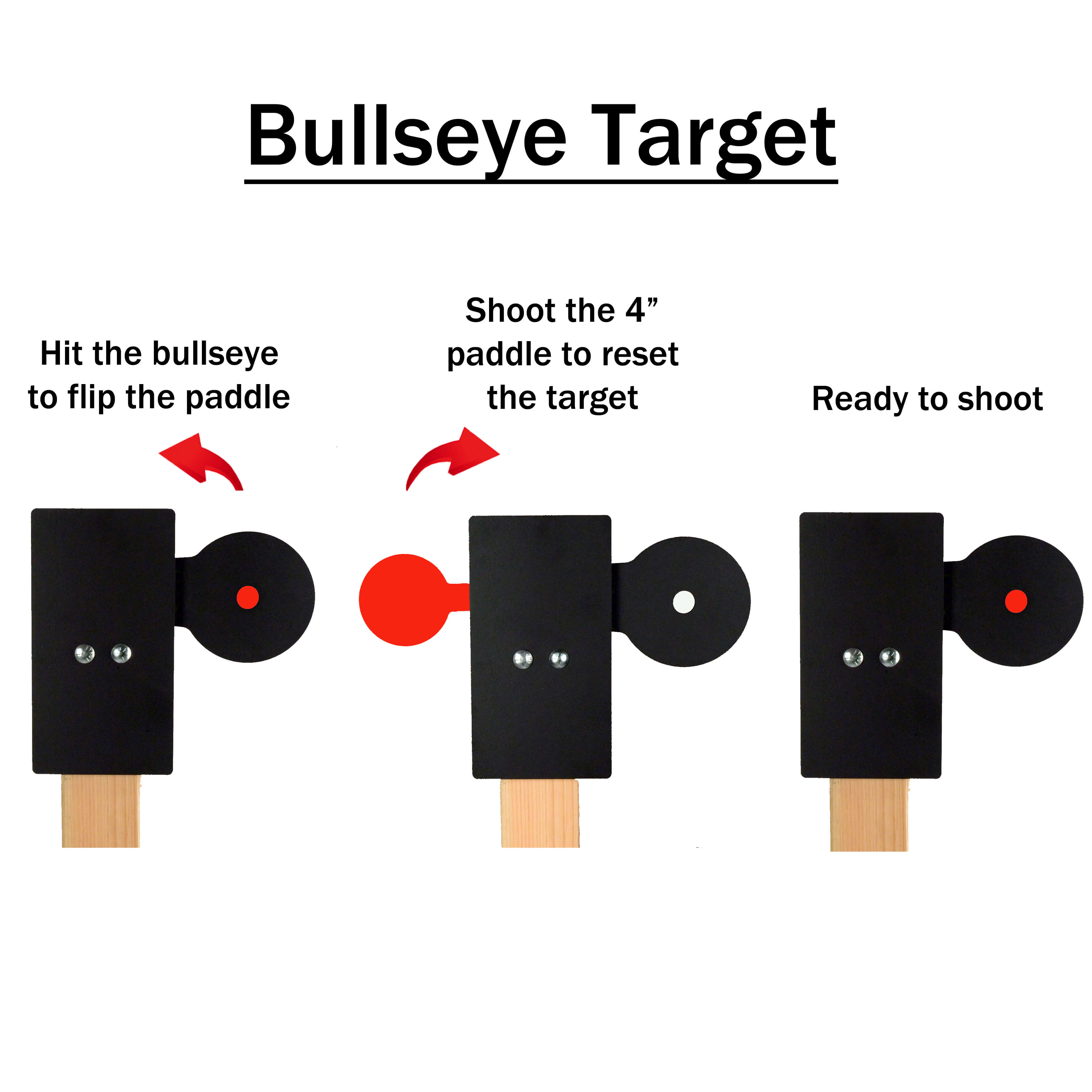 Rimfire Bullseye Target with Ground Stake