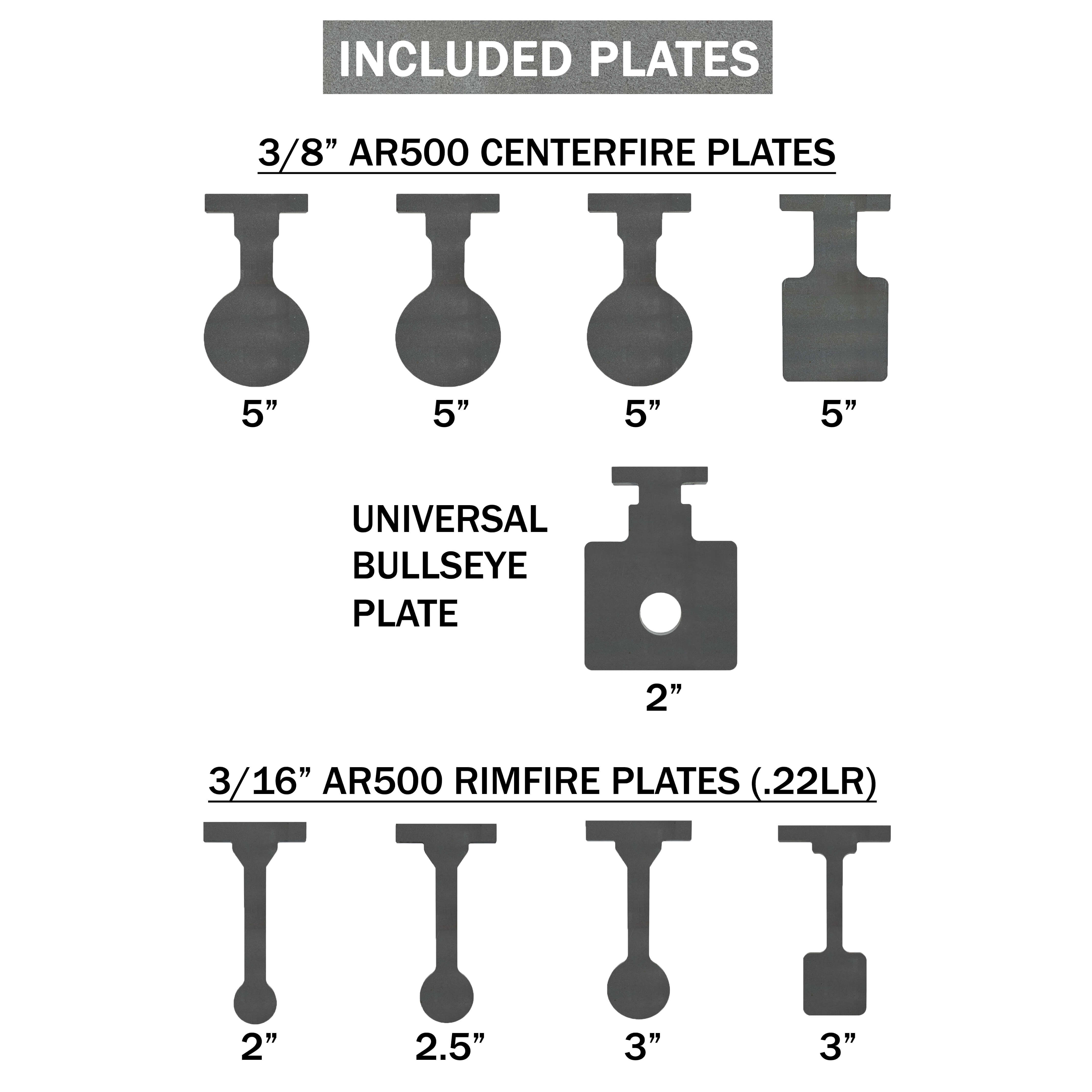 Shoot-to-Reset Plate Rack – Targets Unlimited