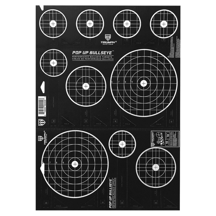 Pop Up Bullseye Cardboard Target