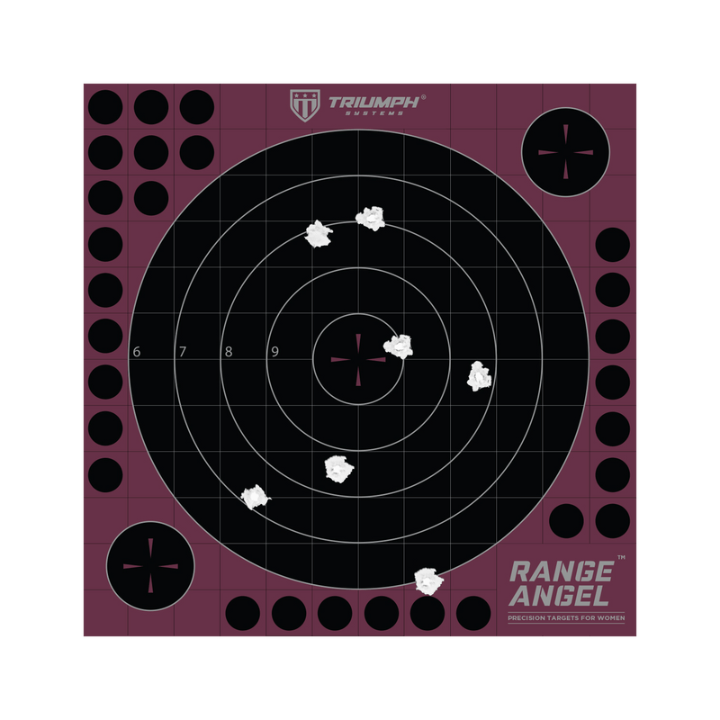 Shot Seeker Range Angel 10" Adhesive Bullseye - 10PK