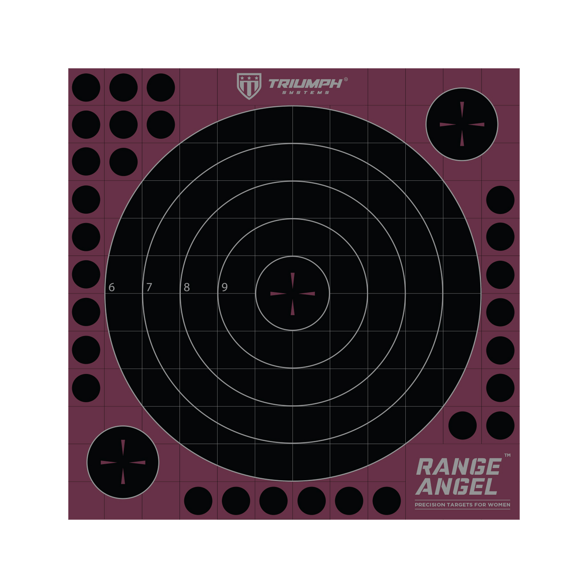 Shot Seeker Range Angel 10" Adhesive Bullseye - 10PK