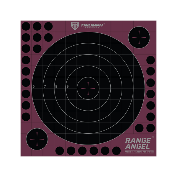 Shot Seeker Range Angel 10" Adhesive Bullseye - 10PK