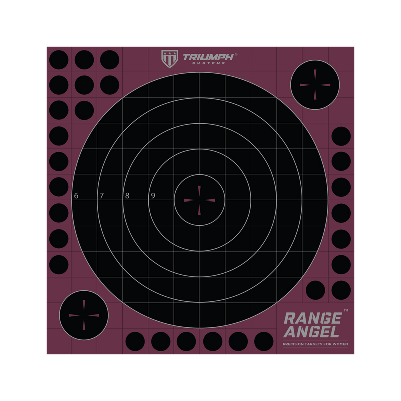 Shot Seeker Range Angel 10" Adhesive Bullseye - 10PK