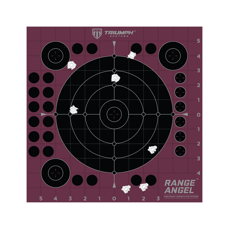 Shot Seeker Range Angel 8" Adhesive Bullseye - 10PK