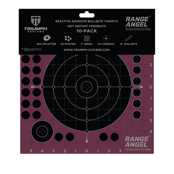 Shot Seeker Range Angel 8" Adhesive Bullseye - 10PK
