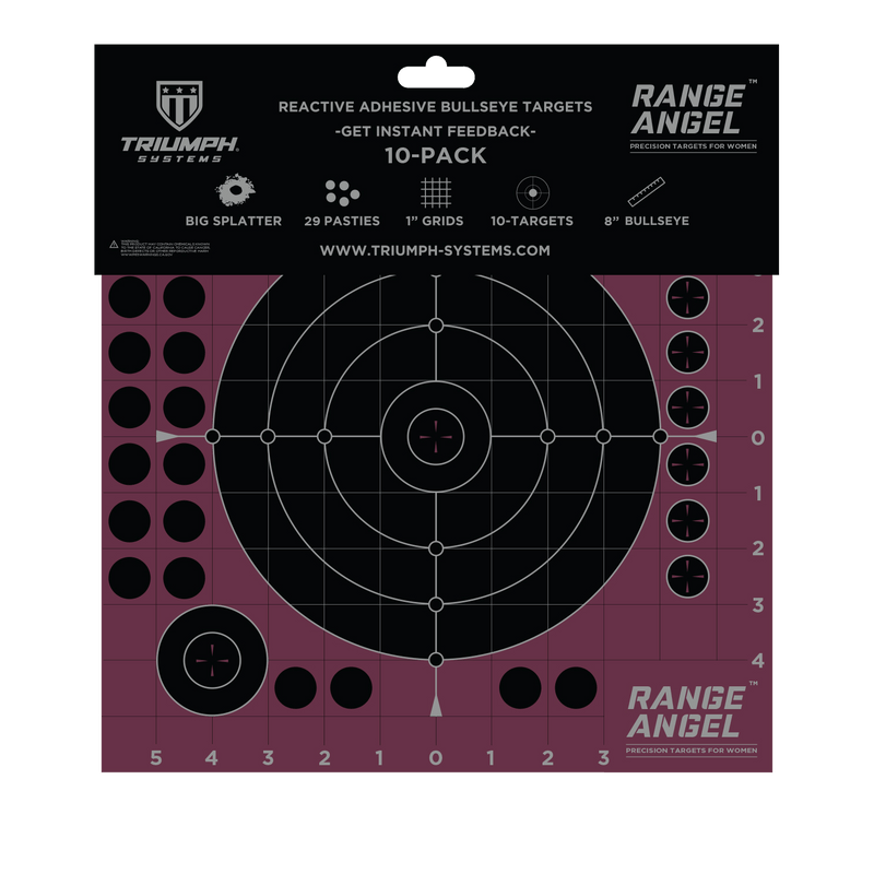 Shot Seeker Range Angel 8" Adhesive Bullseye - 10PK