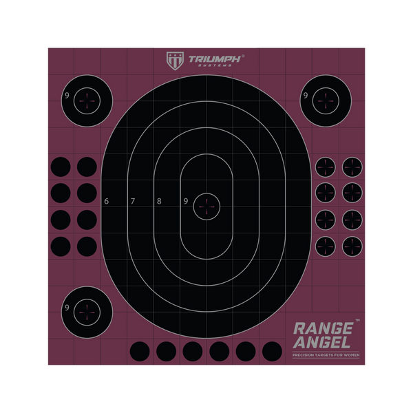 Shot Seeker Range Angel 8"x10" Adhesive Bullseye - 10PK