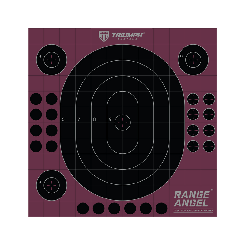 Shot Seeker Range Angel 8"x10" Adhesive Bullseye - 10PK