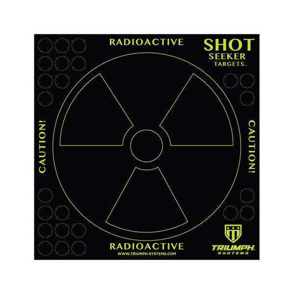 Shot Seeker Radioactive Bullseye Target - 10PK