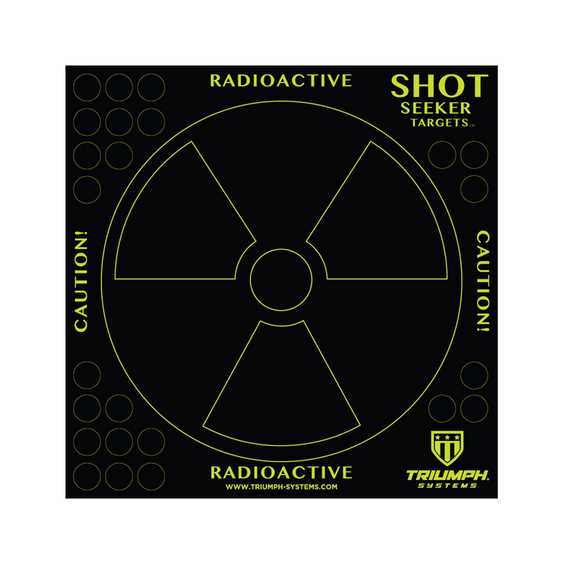 Shot Seeker Radioactive Bullseye Target - 10PK